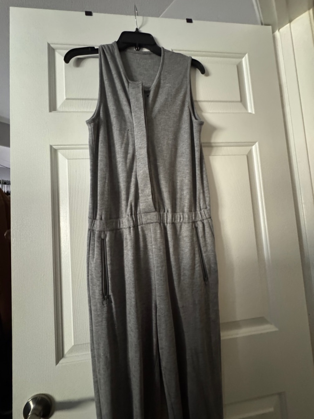 Theory Sleeveless Gray Jumpsuit Sm